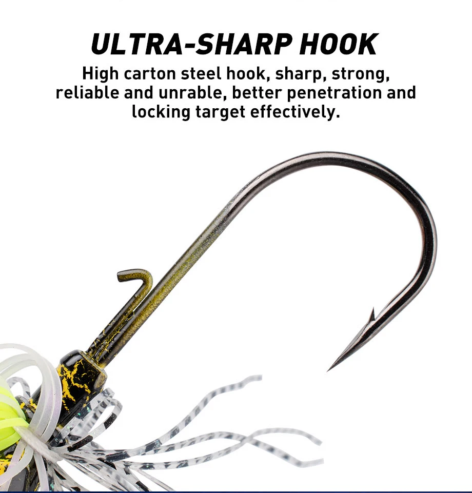 Chatter Bait 7g 9g 11g 14g 21g Spinner Bait Jig Dancer Buzzbait Wobbler Fishing Chatterbait for Bass Pike Fish Walleye Fish