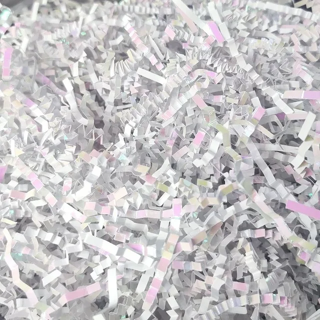 Glitter Metal Foil Bright Laser Rose Pink Gold Decor Confetti Shredded Crinkle Folds Craft Raffia Paper Gift Box Filler Material