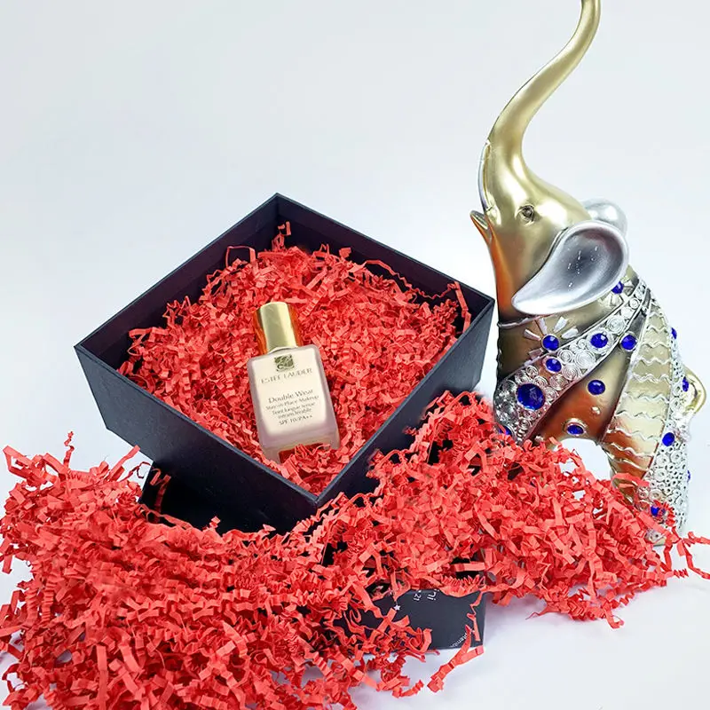 Glitter Metal Foil Bright Laser Rose Pink Gold Decor Confetti Shredded Crinkle Folds Craft Raffia Paper Gift Box Filler Material