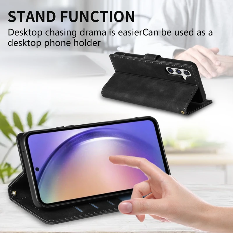 Wallet Card Slot Magnetic Flip Leather Case For Samsung Galaxy S25 Ultra S24 S23 Plus S22 S21 FE S20 FE Note 20 10 Lite 9 Cover