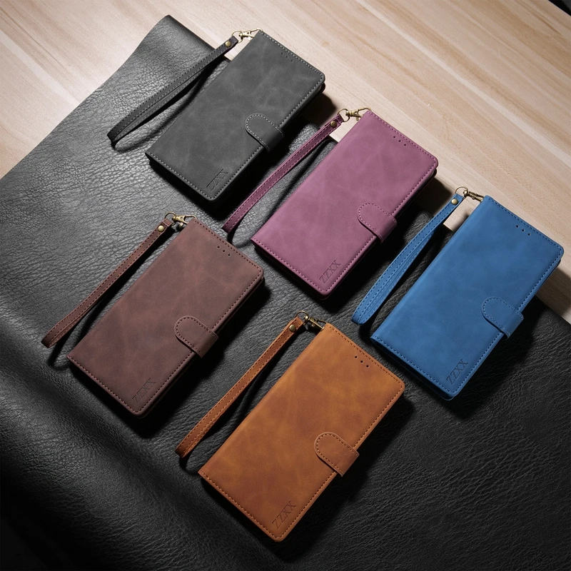 Wallet Card Slot Magnetic Flip Leather Case For Samsung Galaxy S25 Ultra S24 S23 Plus S22 S21 FE S20 FE Note 20 10 Lite 9 Cover