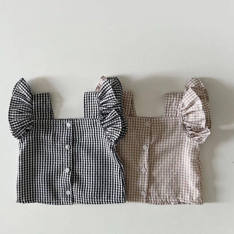 MILANCEL 2026 Summer Baby Clothing Set Toddler Ruffle Tee and Shorts 2Pcs Girls Suits Ruffle Tee Set