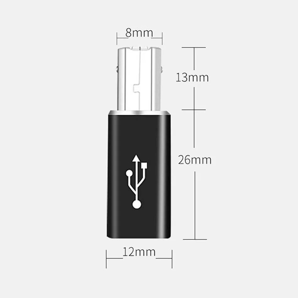 USB Type C Female To USB B Male Adapter For Printer Keyboard Piano Electronic Drums Type B 2.0 Electronic Instrument Converter