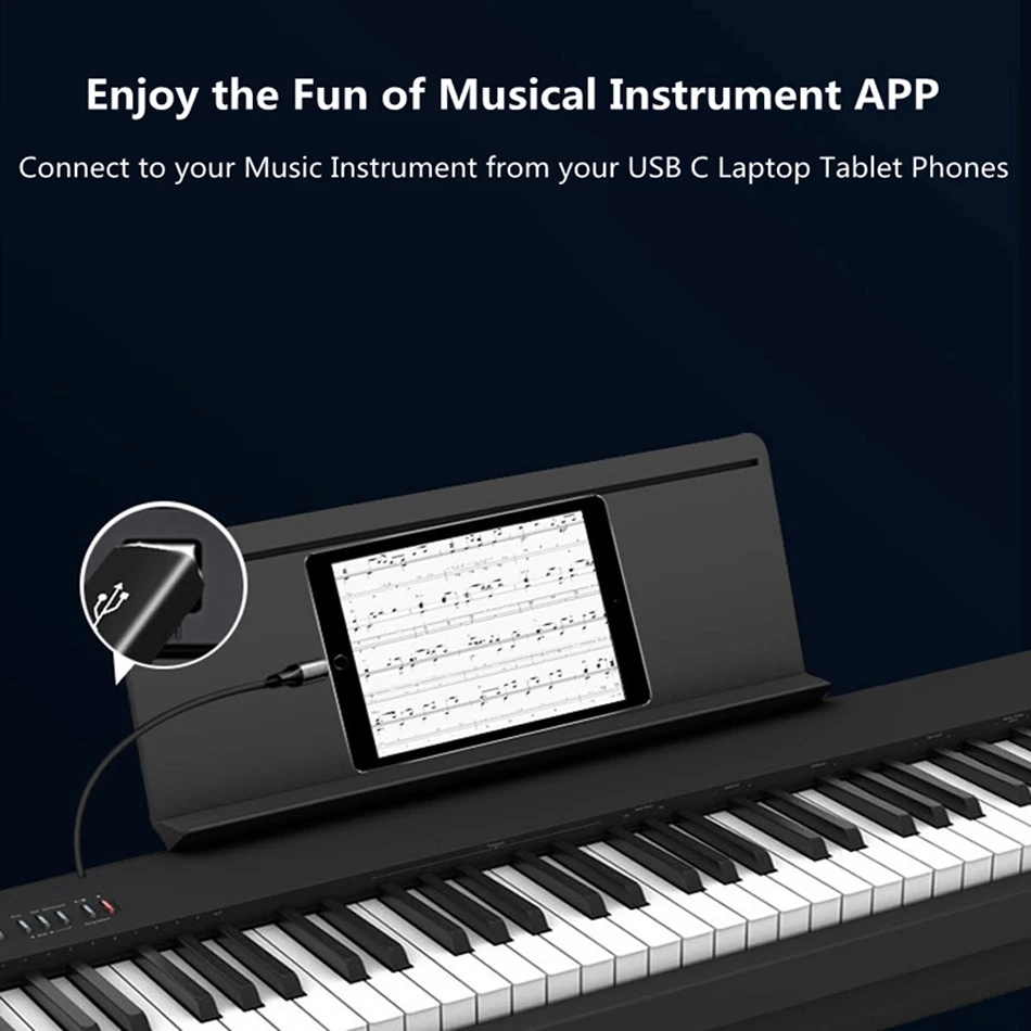 USB Type C Female To USB B Male Adapter For Printer Keyboard Piano Electronic Drums Type B 2.0 Electronic Instrument Converter