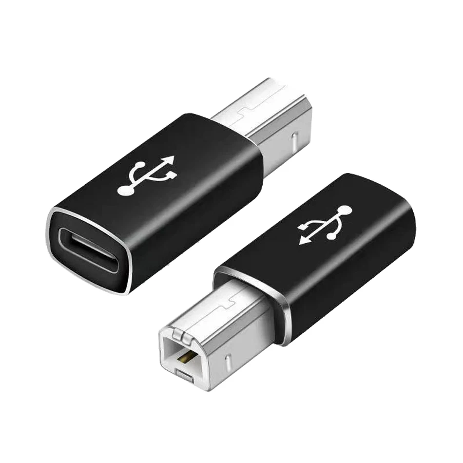 USB Type C Female To USB B Male Adapter For Printer Keyboard Piano Electronic Drums Type B 2.0 Electronic Instrument Converter