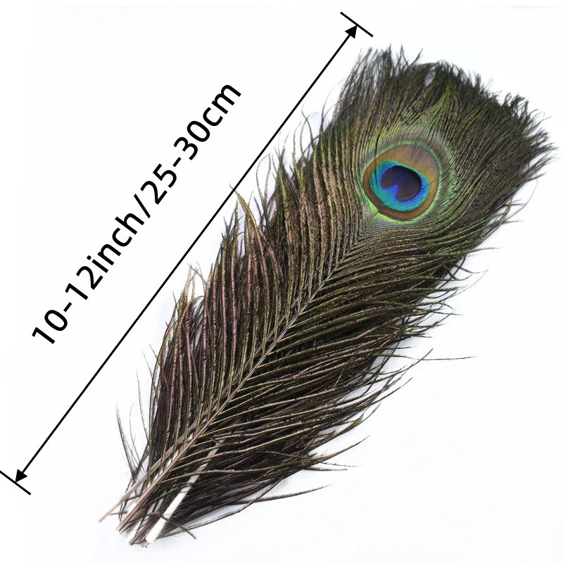 10/20Pcs Natural Peacock Feathers Crafts DIY Plumas Wedding Party Feathers Hair Christmas Jewelry Making Decoration Accessories