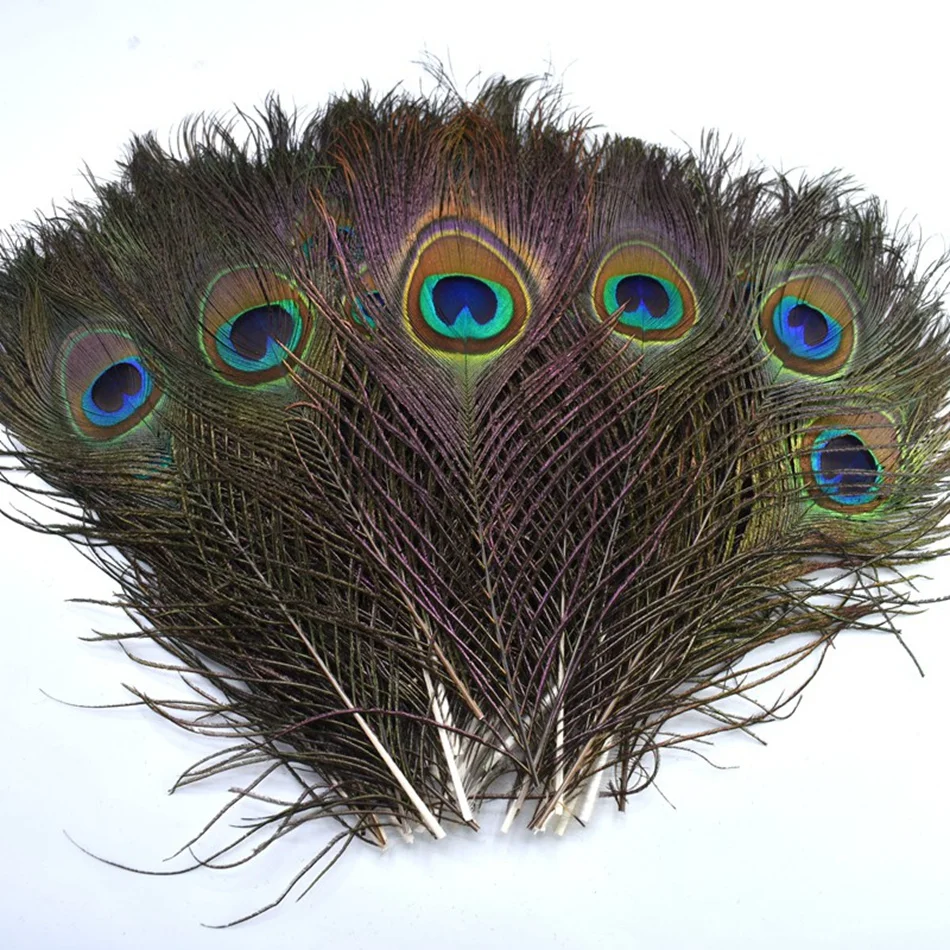 10/20Pcs Natural Peacock Feathers Crafts DIY Plumas Wedding Party Feathers Hair Christmas Jewelry Making Decoration Accessories