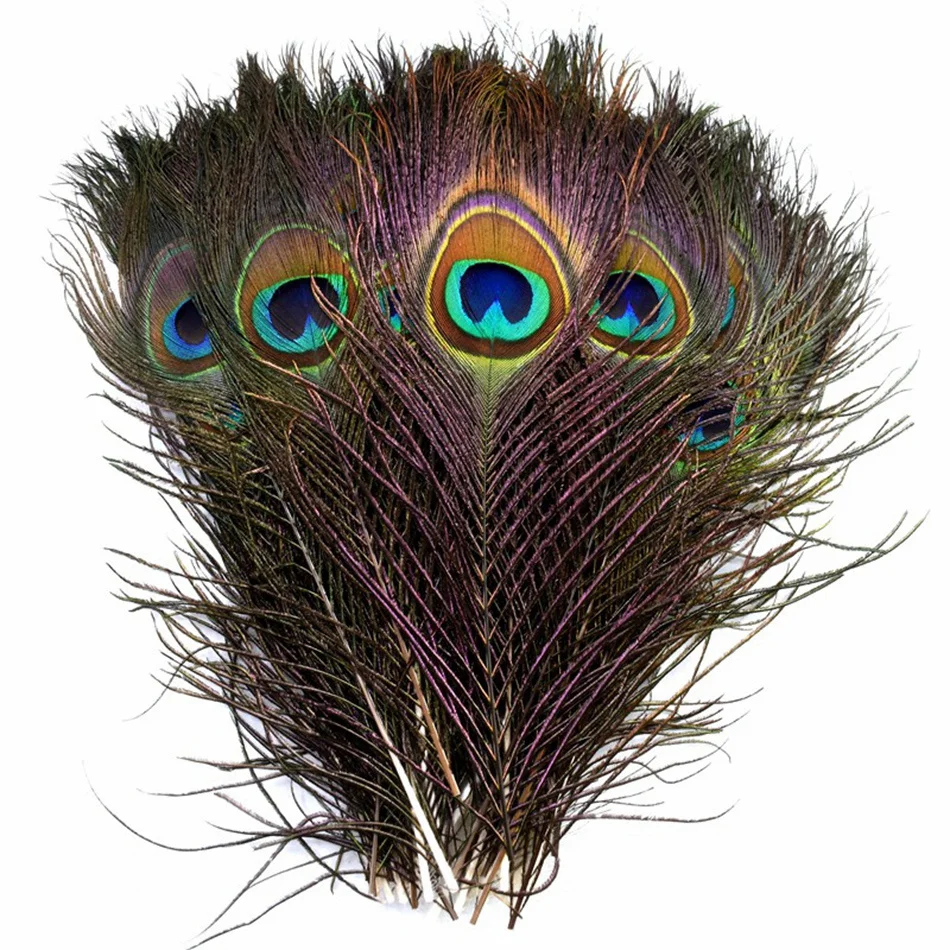 10/20Pcs Natural Peacock Feathers Crafts DIY Plumas Wedding Party Feathers Hair Christmas Jewelry Making Decoration Accessories