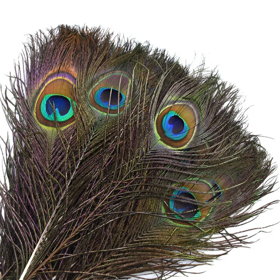 10/20Pcs Natural Peacock Feathers Crafts DIY Plumas Wedding Party Feathers Hair Christmas Jewelry Making Decoration Accessories