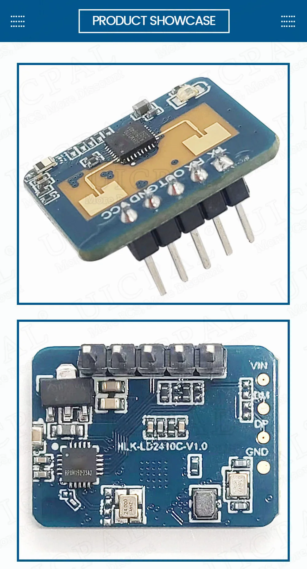 LD2410C 24GHz Human Presence Sensor FMCW Wave Radar Induction Module Body Heartbeat Detection Sensors High Accuracy