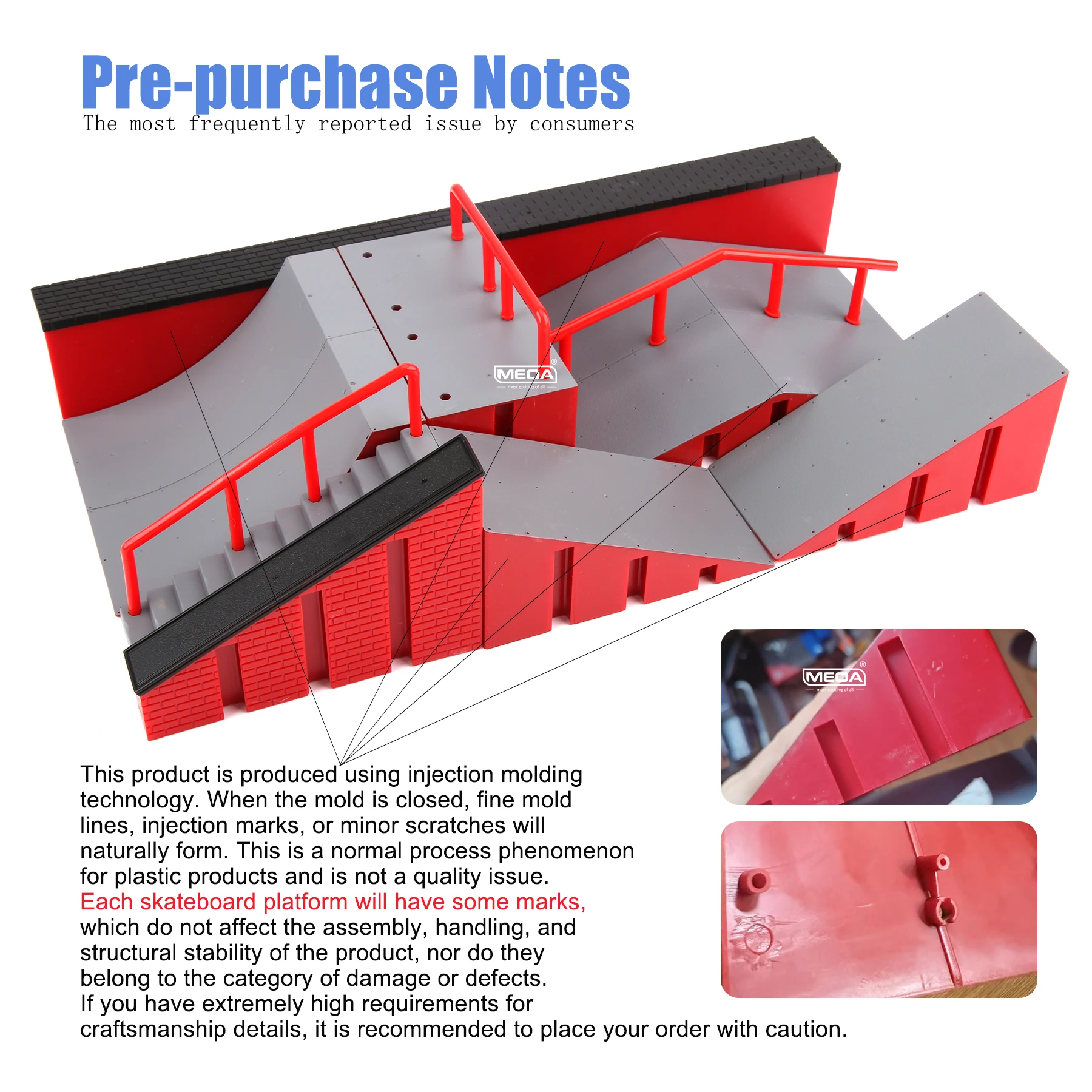 Finger Skateboard Big Scene DIY Mini Park Finger Skatepark Ramp Track Stairs Venue Combination Indoor Home Toys