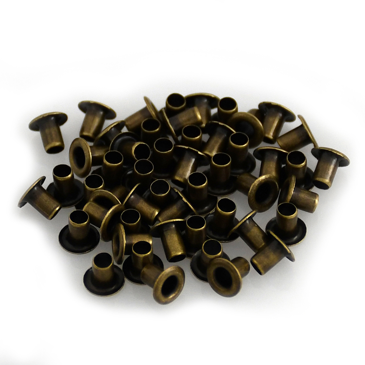 100sets Brass Eyelet No Washer 1.5mm/2mm/2.5mm Leather Craft Repair Grommet Round Eye Ring Shoes Bag Clothing Leather Belt Hat