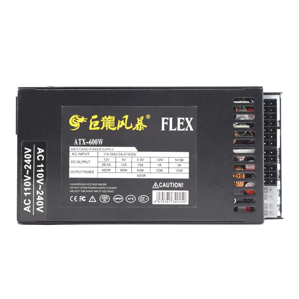 JULONGFENGBAO Full Modular 110-264V ATX 400W 600W For ENP-7660B K39 A4 S3 G5 ITX Case Game Desktop 1U Mini Flex PC Power Supply