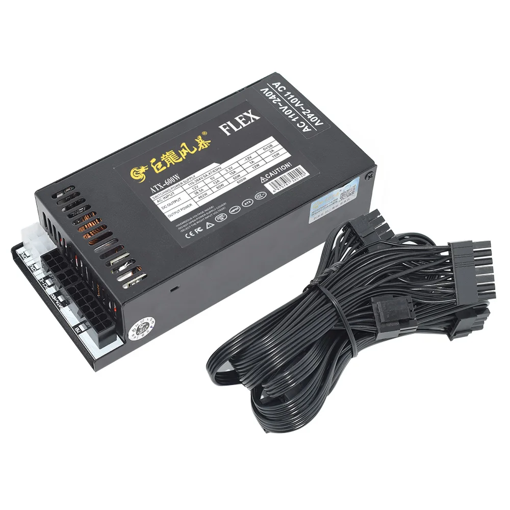 JULONGFENGBAO Full Modular 110-264V ATX 400W 600W For ENP-7660B K39 A4 S3 G5 ITX Case Game Desktop 1U Mini Flex PC Power Supply