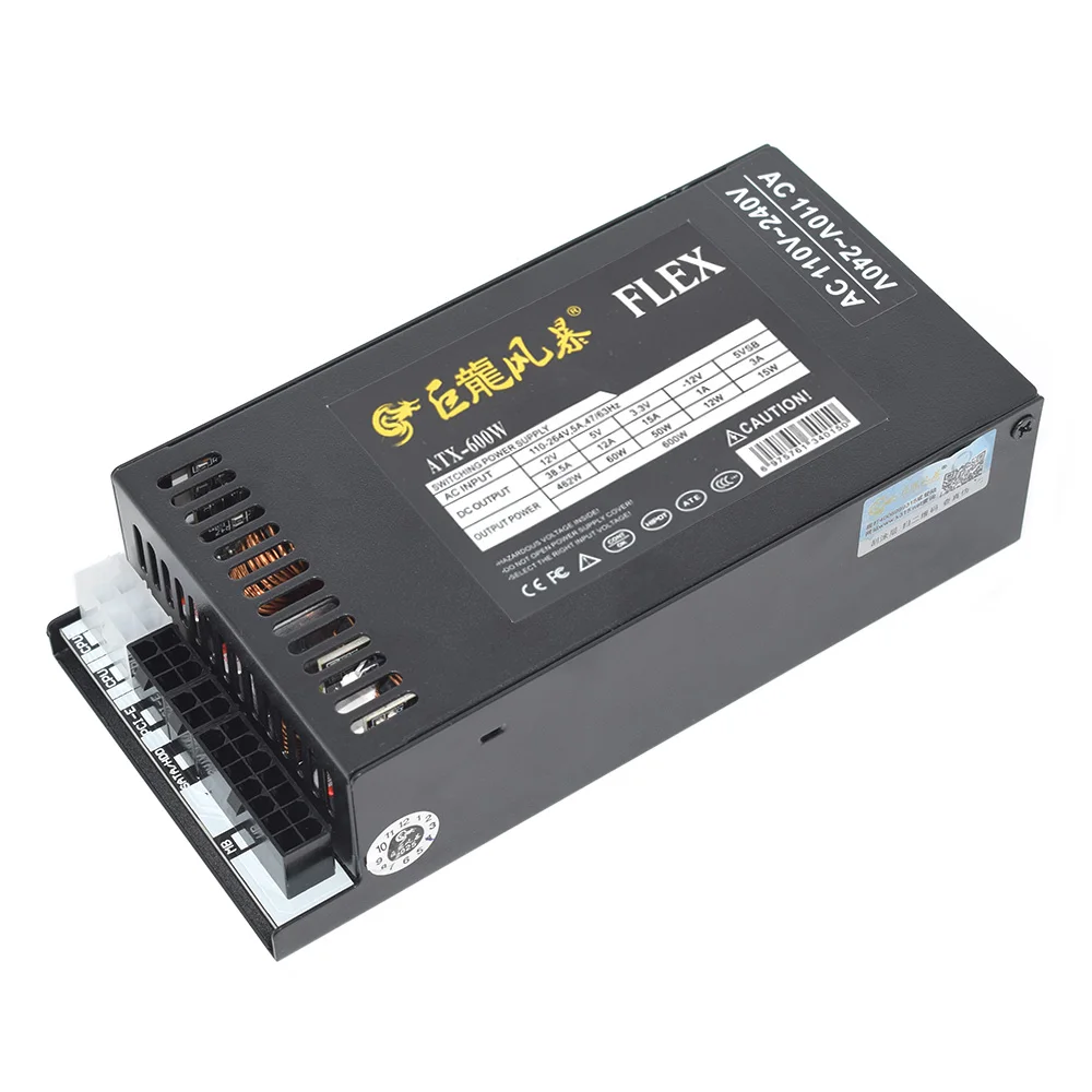 JULONGFENGBAO Full Modular 110-264V ATX 400W 600W For ENP-7660B K39 A4 S3 G5 ITX Case Game Desktop 1U Mini Flex PC Power Supply