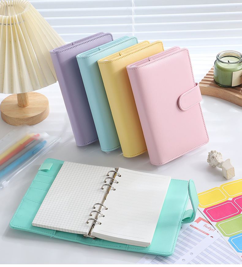 Budget Planner 2026 Cash Envelope Savings Money 6 Holes Binder for Financial Management A7 Loose-leaf Notebook Binder Housing