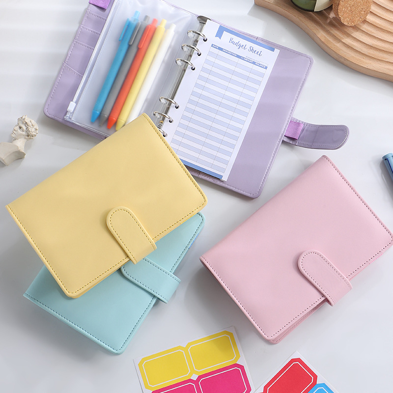 Budget Planner 2026 Cash Envelope Savings Money 6 Holes Binder for Financial Management A7 Loose-leaf Notebook Binder Housing