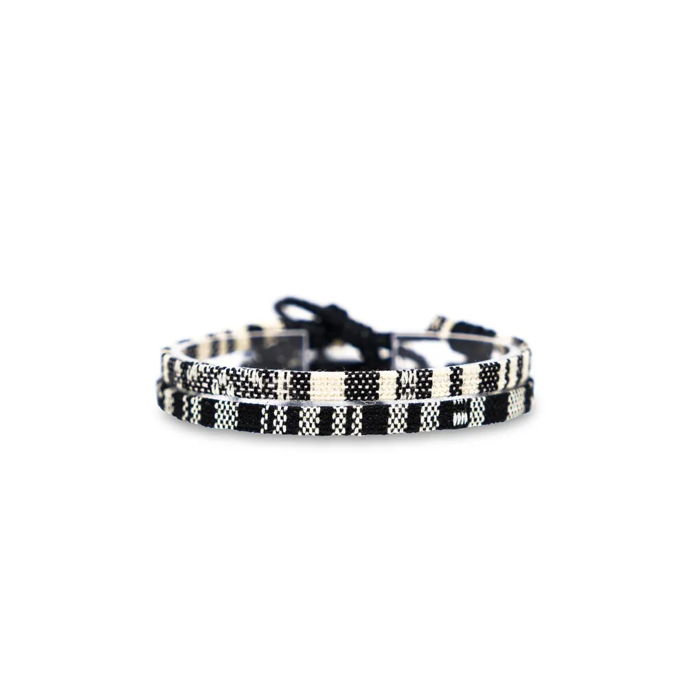 Surfer bracelet set for men and women - Handmade bohemian summer holiday jewelry - Waterproof cotton bracelet set -Birthday gift