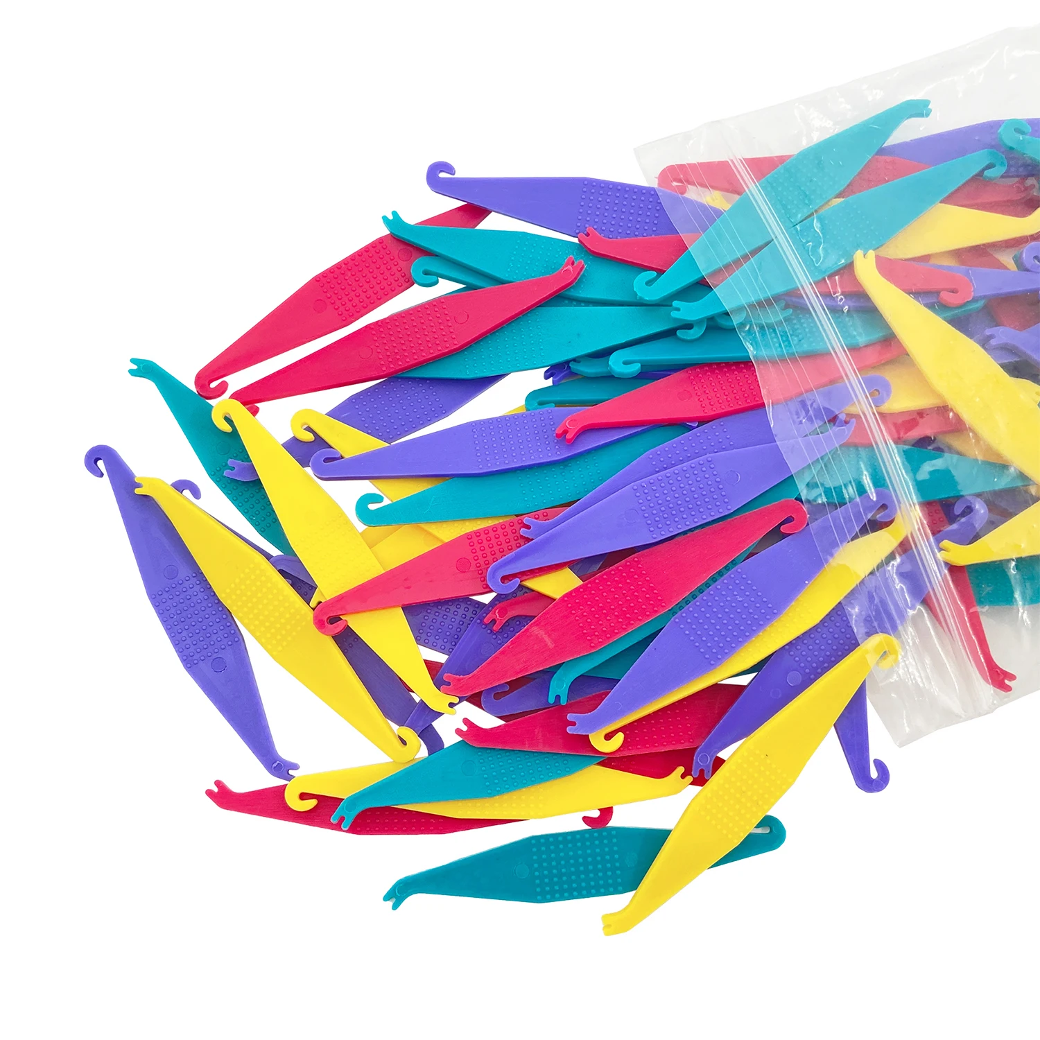 100pcs Orthodontic Elastic Placer For Braces Disposable Rubber Ring Hook Dental Orthodontic Rubber Ring Hook For Dentist Clinic