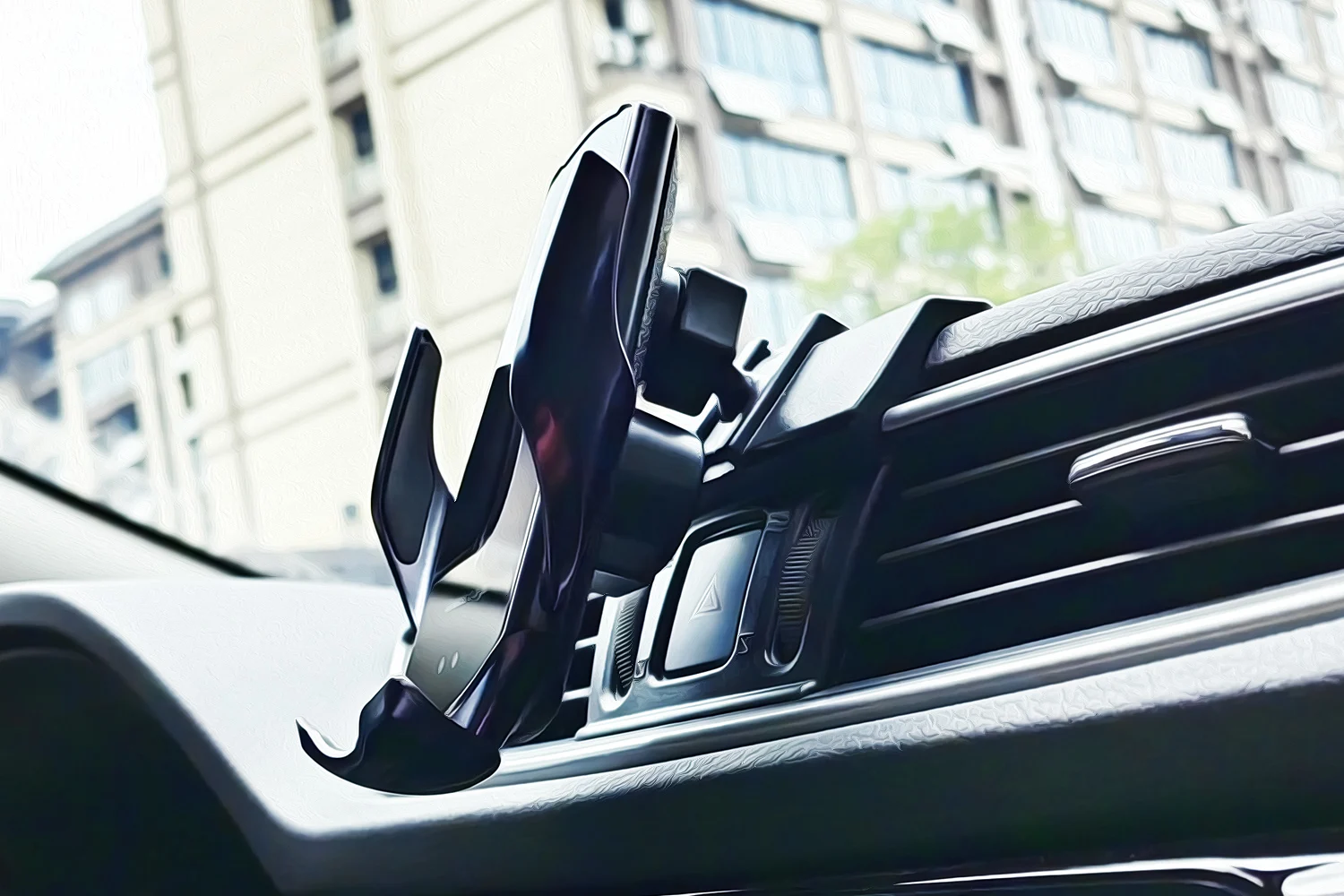 Car Phone Holder For Mercedes Benz S Class W221 2008 2009 2010-2012 Mobile Phone Mounts Car Wireless Charging Special Fixed Base