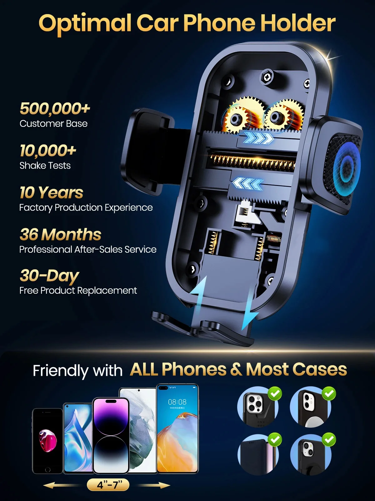 Car Phone Holder For Mercedes Benz S Class W221 2008 2009 2010-2012 Mobile Phone Mounts Car Wireless Charging Special Fixed Base