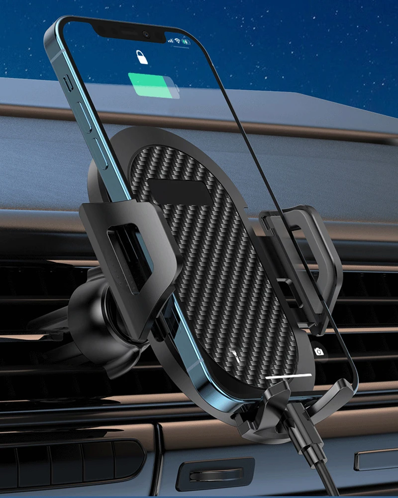 Car Phone Holder For Mercedes Benz S Class W221 2008 2009 2010-2012 Mobile Phone Mounts Car Wireless Charging Special Fixed Base
