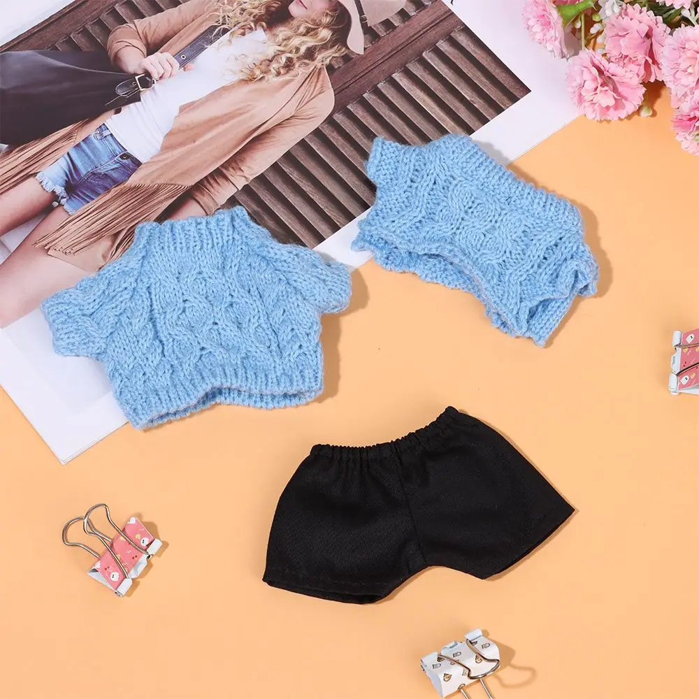 10/20cm Knitted Sweater Clothes Pants Suit 20CM Doll Clothes Dolls Jacket Vest Overalls Shorts Suit Accessories for Idol Dolls
