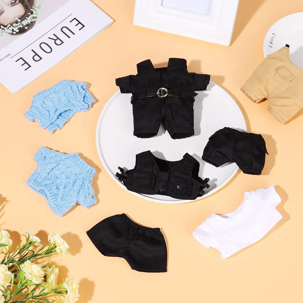 10/20cm Knitted Sweater Clothes Pants Suit 20CM Doll Clothes Dolls Jacket Vest Overalls Shorts Suit Accessories for Idol Dolls