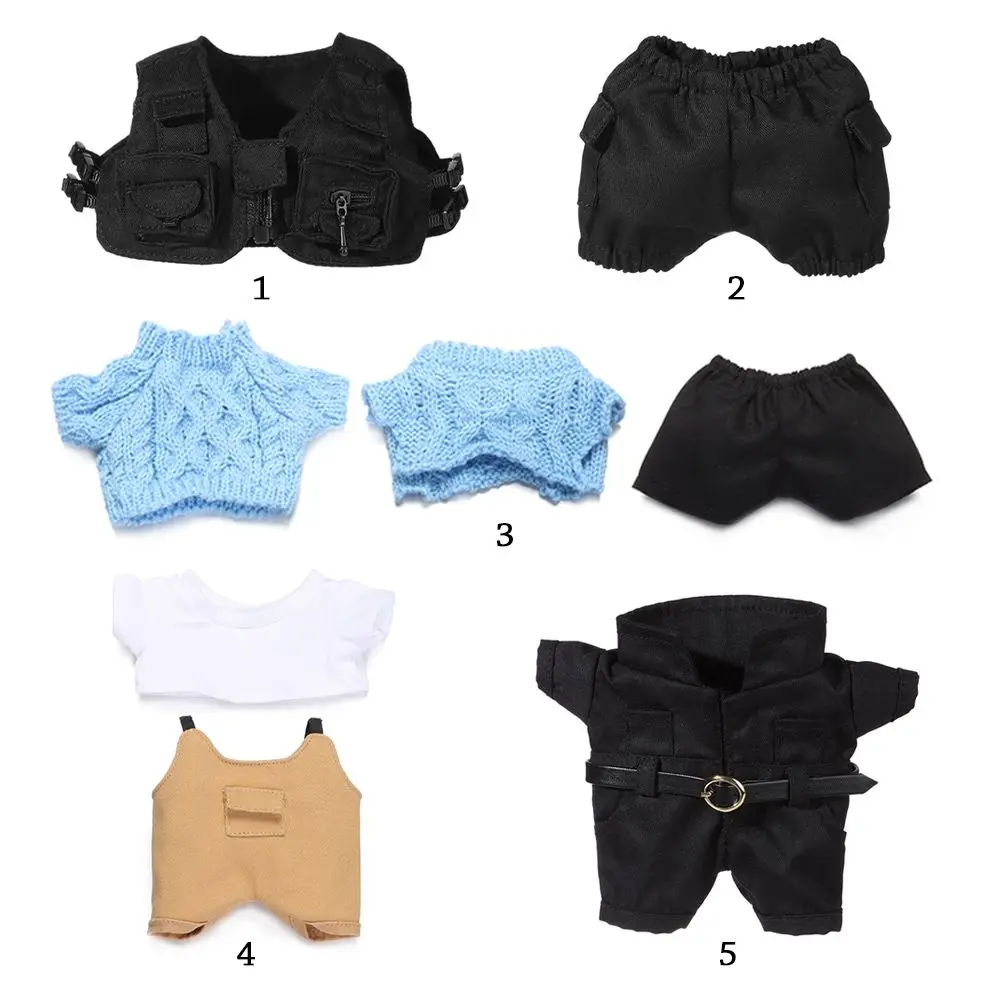 10/20cm Knitted Sweater Clothes Pants Suit 20CM Doll Clothes Dolls Jacket Vest Overalls Shorts Suit Accessories for Idol Dolls