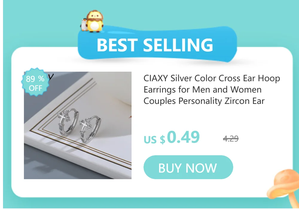 CIAXY Silver Color Heart-shaped Charm Earrings for Women Temperament Tassel Chain Ear Buckle Korean Fashion Jewelry