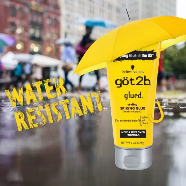 Got2b Glued Spiking Glue Hair Gel Water Invisible Resistant Strong Hold For Wig Adhesives Dege Control Gel For Screaming Hold