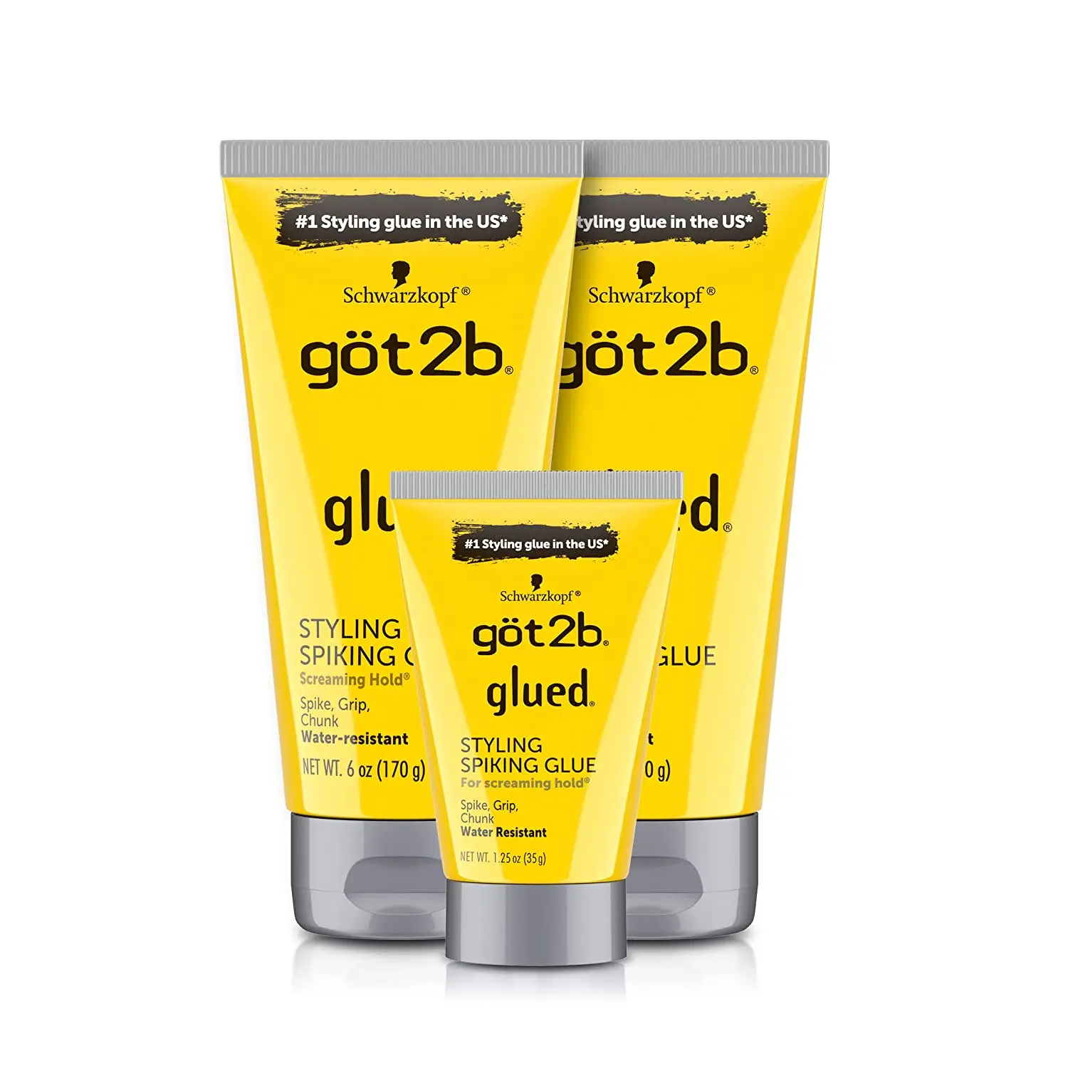 Got2b Glued Spiking Glue Hair Gel Water Invisible Resistant Strong Hold For Wig Adhesives Dege Control Gel For Screaming Hold