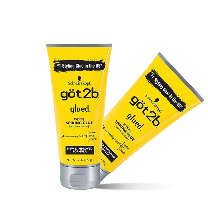Got2b Glued Spiking Glue Hair Gel Water Invisible Resistant Strong Hold For Wig Adhesives Dege Control Gel For Screaming Hold