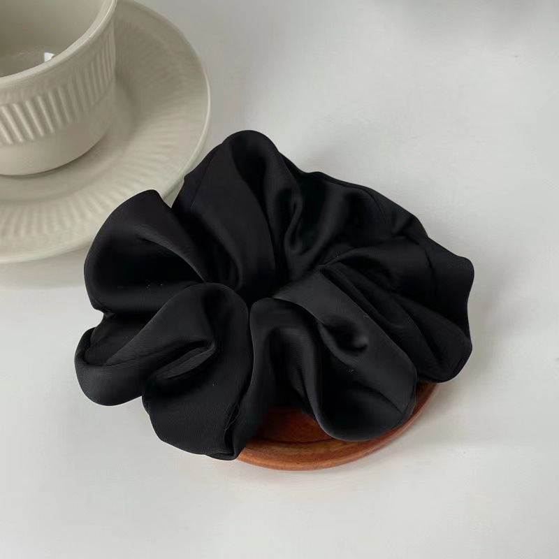 Elegant Silk Elastics Hair Band Solid Color Scrunchies for Women Girl Ponytail Holder Hair Rope Korean Hairband Hair Accessoires
