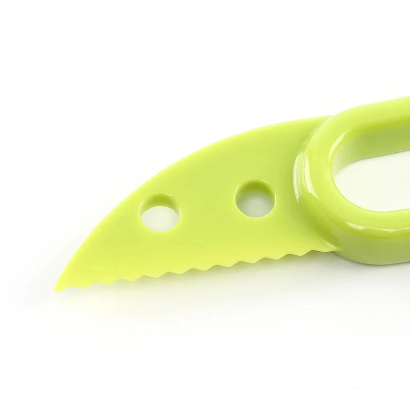 3 In 1 Avocado Slicer Shea Corer Butter Fruit Peeler Cutter Pulp Separator Plastic Knife Kitchen Vegetable Tools Kitchen Gadgets
