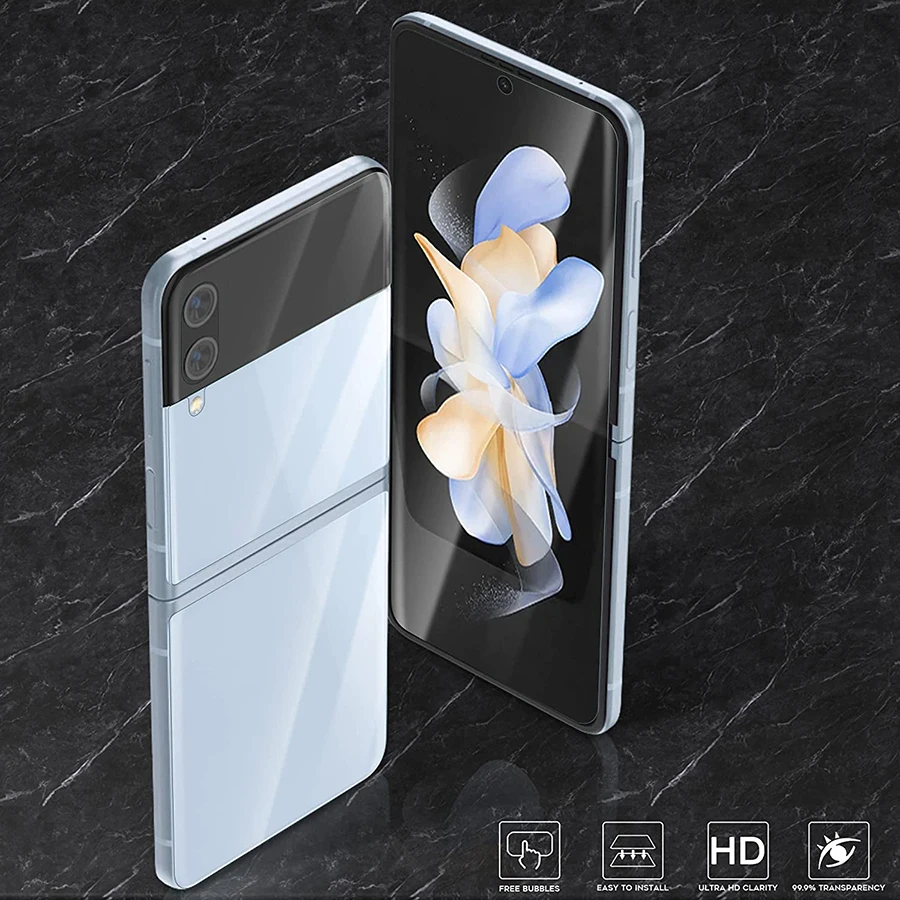 1-3PCS Matte Hydrogel Film For Samsung Galaxy Z Fold6 5 Outside Clear Matte Screen Protector For Galaxy Z Fold 4 3 2 Flip4 3 5G