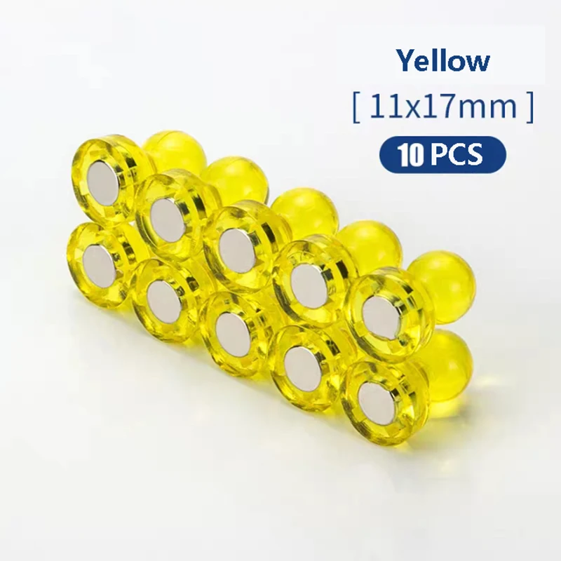 Strong Neodymium Noticeboard Pin Magnets Fridge DIY Whiteboard Uses in Office Advertising Education and Other Pur 10pcs