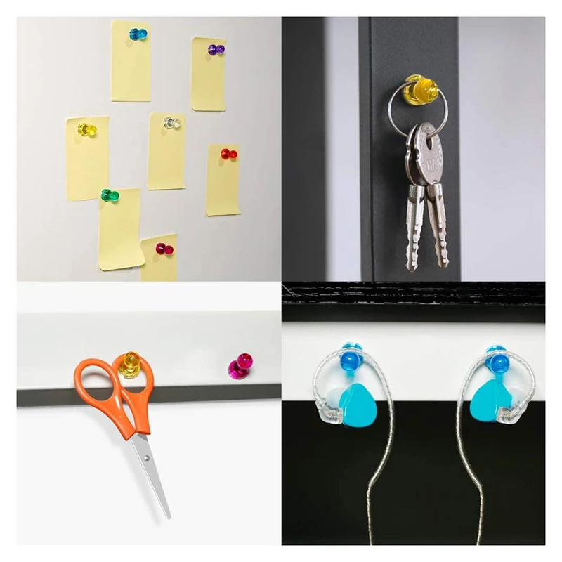 Strong Neodymium Noticeboard Pin Magnets Fridge DIY Whiteboard Uses in Office Advertising Education and Other Pur 10pcs