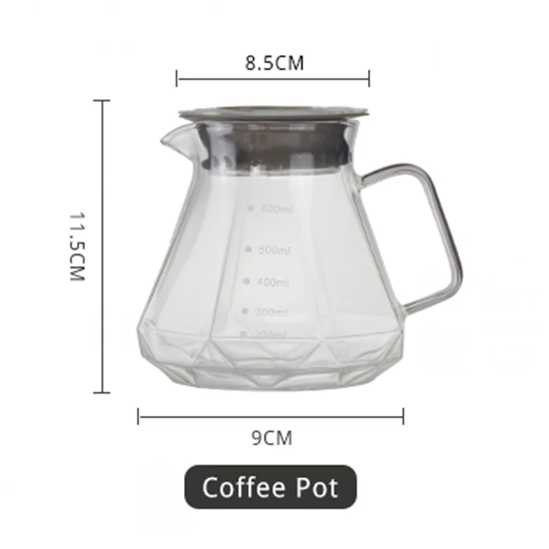 Coffee Obsidian Diamond Hand-brewed Coffee Sharing Pot Filter Cup Cloud Hand-brewed Coffee Pot Set