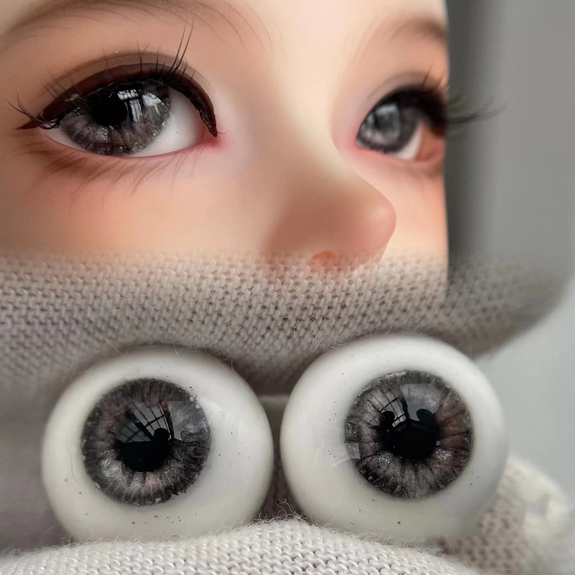 Doll Eyes Purple Eyes Resin BJD Doll Accessories For 1/6 1/8 1/3 BJD Doll DIY Handmade Eyeball 12mm/14mm/16mm/18mm