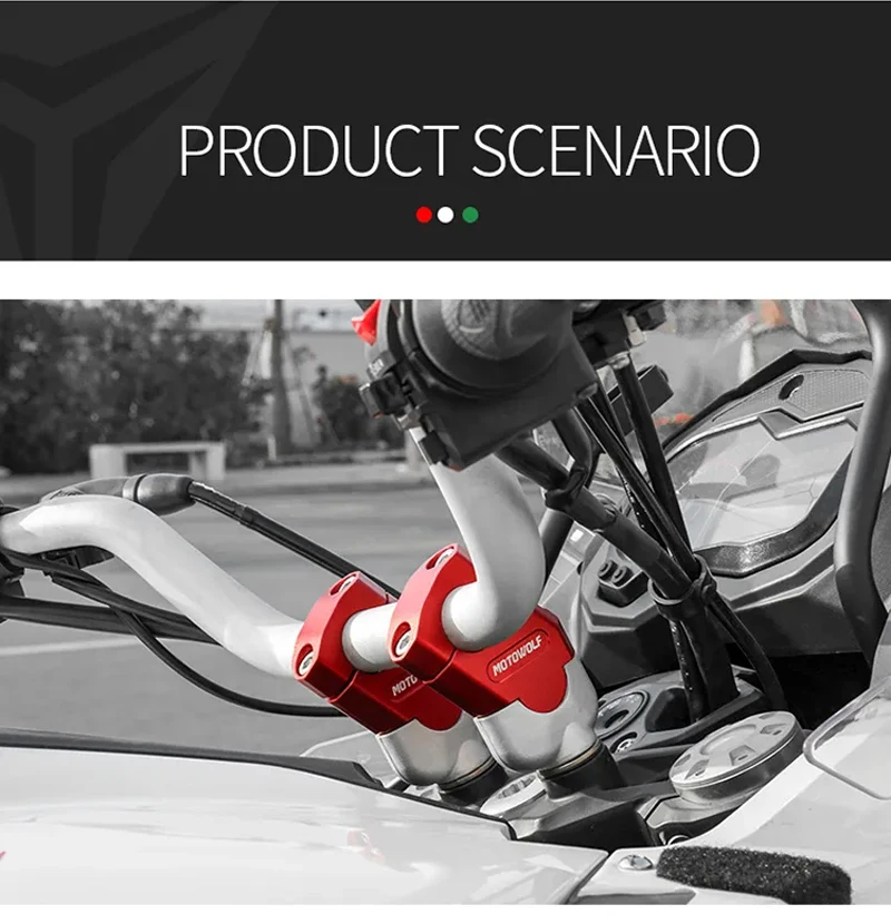 Motorcycle Handlebar Riser Bar Mount Handle Clamp Universal 28mm 22mm For Honda For BMW R1200GS For YAMAHA MT07 MT09