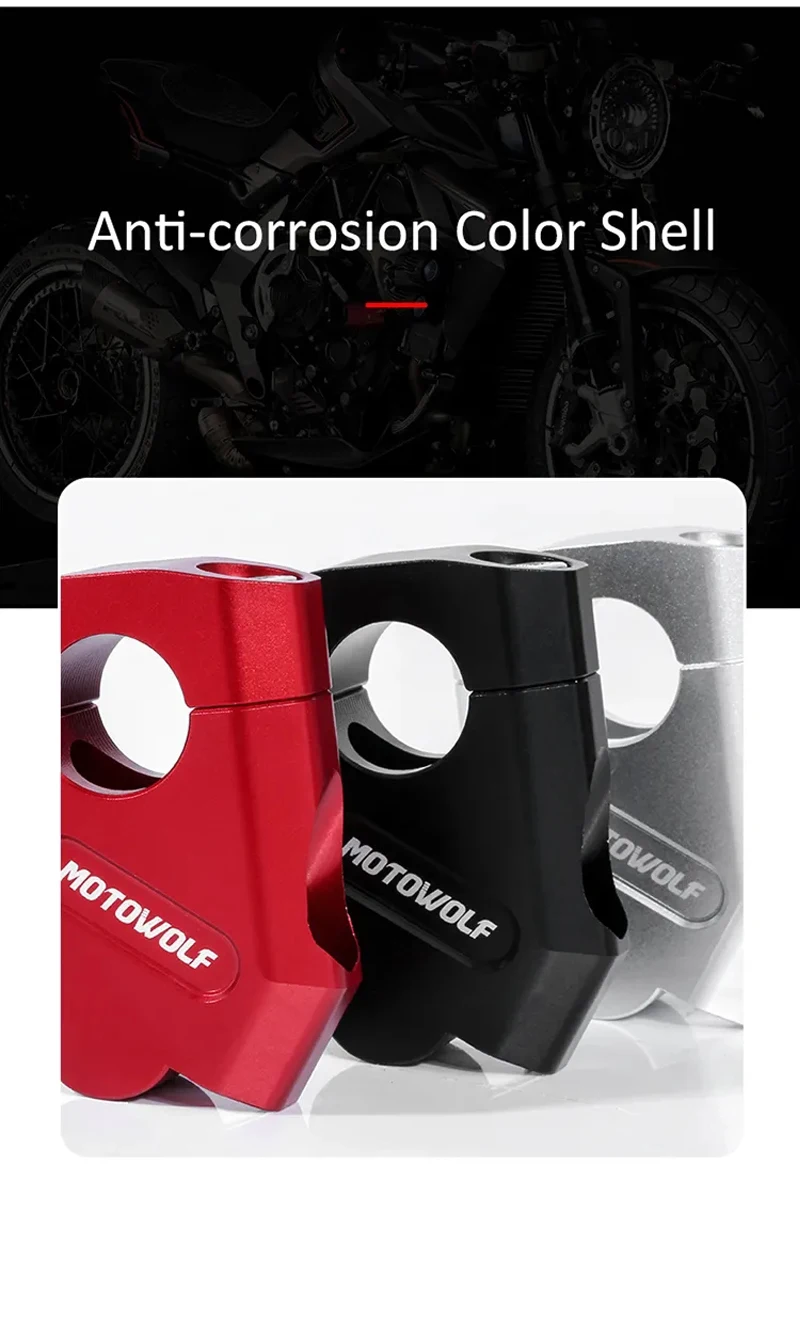 Motorcycle Handlebar Riser Bar Mount Handle Clamp Universal 28mm 22mm For Honda For BMW R1200GS For YAMAHA MT07 MT09