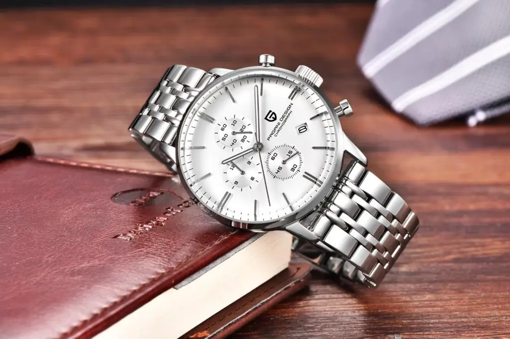 PAGANI DESIGN Men Quartz Watch Top Brand Luxury PD2720K Chronograph Stopwatch Japan VK67 Movement Waterproof Watch For Men 2720