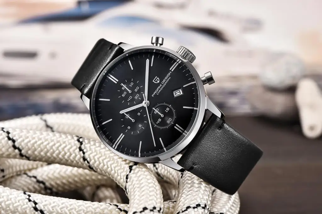 PAGANI DESIGN Men Quartz Watch Top Brand Luxury PD2720K Chronograph Stopwatch Japan VK67 Movement Waterproof Watch For Men 2720