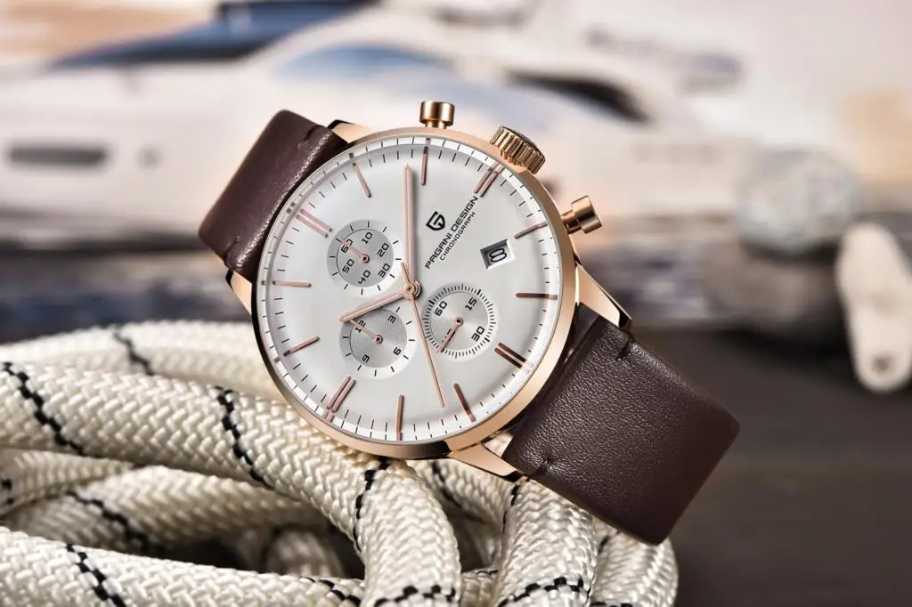 PAGANI DESIGN Men Quartz Watch Top Brand Luxury PD2720K Chronograph Stopwatch Japan VK67 Movement Waterproof Watch For Men 2720