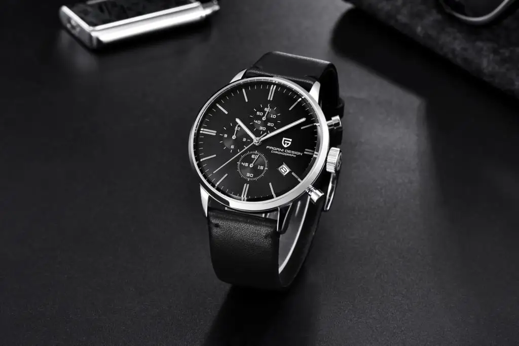 PAGANI DESIGN Men Quartz Watch Top Brand Luxury PD2720K Chronograph Stopwatch Japan VK67 Movement Waterproof Watch For Men 2720