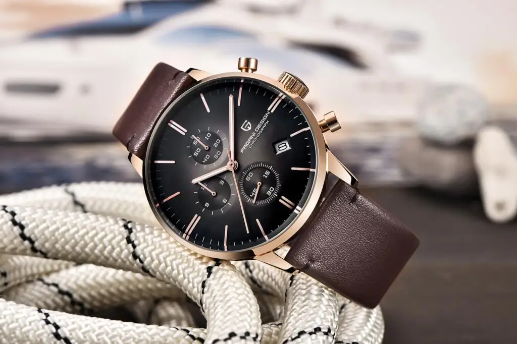 PAGANI DESIGN Men Quartz Watch Top Brand Luxury PD2720K Chronograph Stopwatch Japan VK67 Movement Waterproof Watch For Men 2720