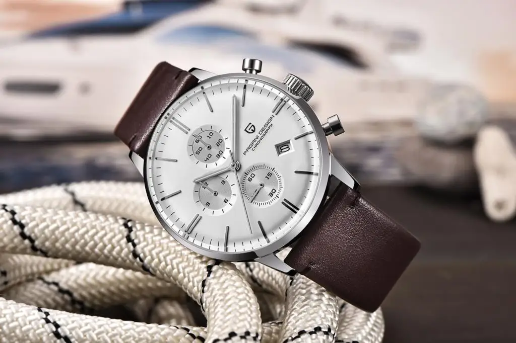 PAGANI DESIGN Men Quartz Watch Top Brand Luxury PD2720K Chronograph Stopwatch Japan VK67 Movement Waterproof Watch For Men 2720
