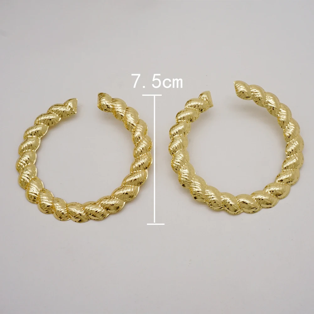 Fine Jewelry Big Round Earrings Stud Big Pendant Dangle Drop Earrings Flower Circle Hoop Earring Wedding Party Gifts