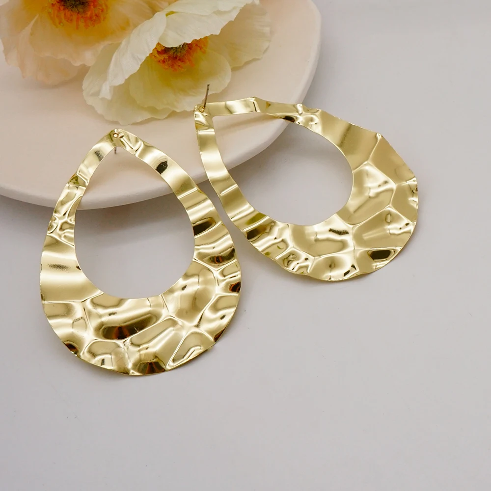 Fine Jewelry Big Round Earrings Stud Big Pendant Dangle Drop Earrings Flower Circle Hoop Earring Wedding Party Gifts